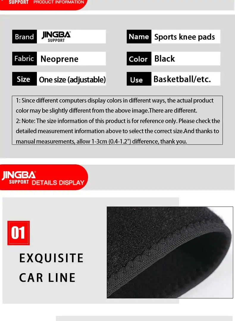 JINGBA SUPPORT rodillera voleibol rodillera deportes al aire libre baloncesto Anti-caída rodillera protector rodillera deportiva
