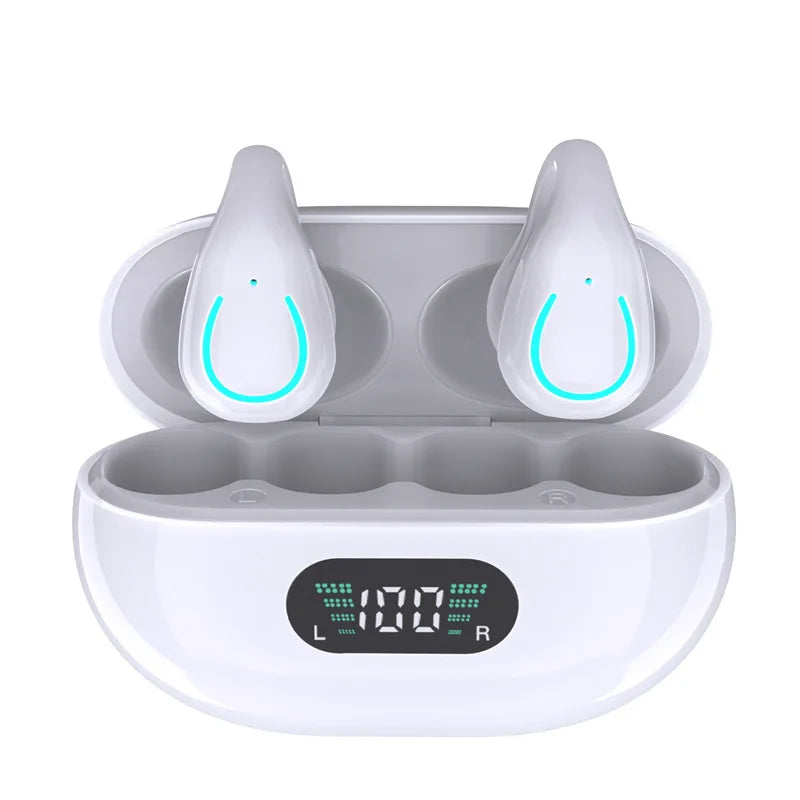 Auriculares deportivos inalámbricos de oreja abierta, auriculares BT inalámbricos con clip para Android iPhone, auriculares de conducción de aire para ciclismo, correr