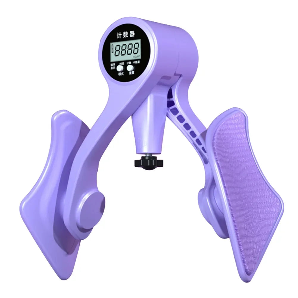Entrenador de cadera con contador Digital, entrenadores de piernas, suelo pélvico, fuerza muscular, ejercitador de piernas ajustable, equipo de Fitness interior del muslo