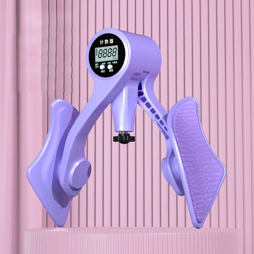 Entrenador de cadera con contador Digital, entrenadores de piernas, suelo pélvico, fuerza muscular, ejercitador de piernas ajustable, equipo de Fitness interior del muslo