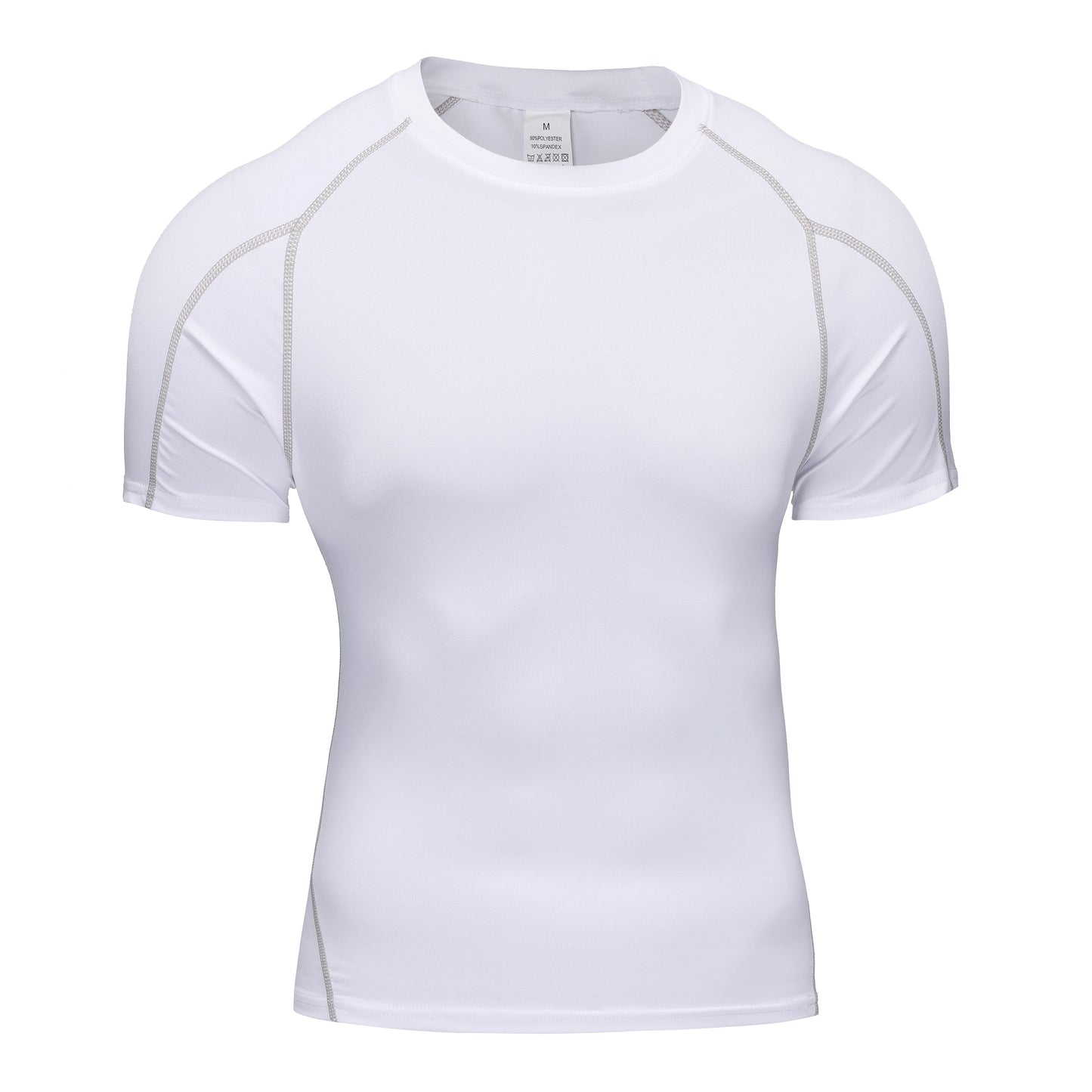 Camiseta para correr para hombre, ropa deportiva de verano, camiseta ajustada para gimnasio, camisetas deportivas para Fitness, medias atléticas elásticas, camisas de compresión para hombre