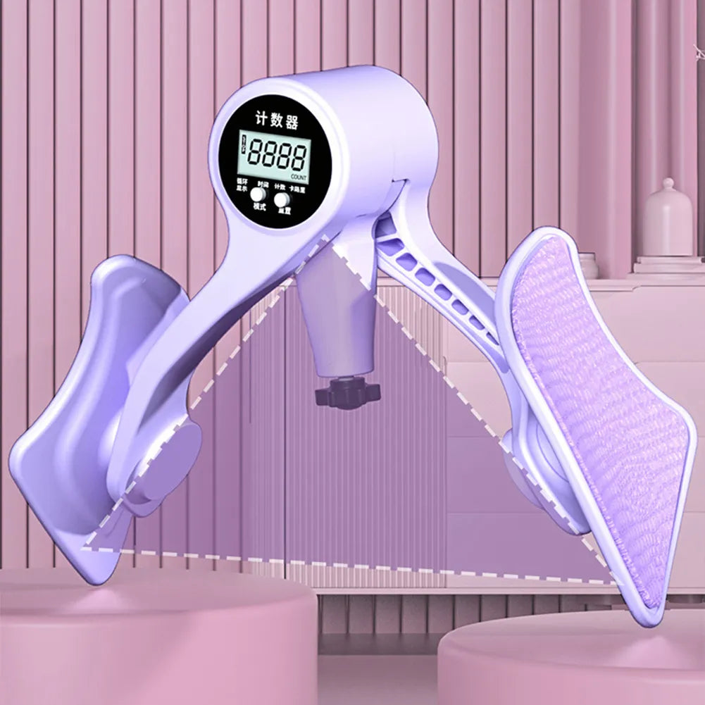 Entrenador de cadera con contador Digital, entrenadores de piernas, suelo pélvico, fuerza muscular, ejercitador de piernas ajustable, equipo de Fitness interior del muslo