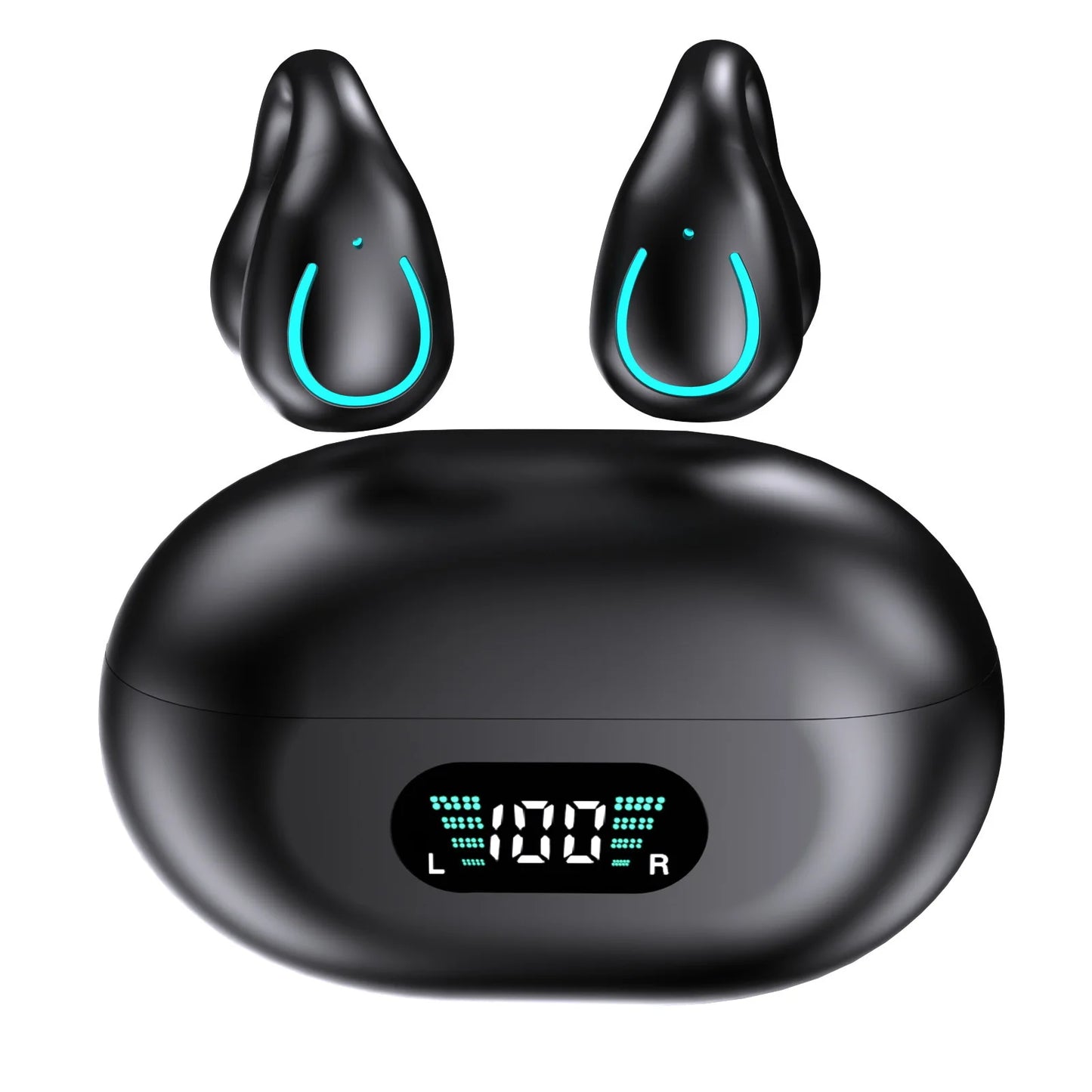 Auriculares deportivos inalámbricos de oreja abierta, auriculares BT inalámbricos con clip para Android iPhone, auriculares de conducción de aire para ciclismo, correr