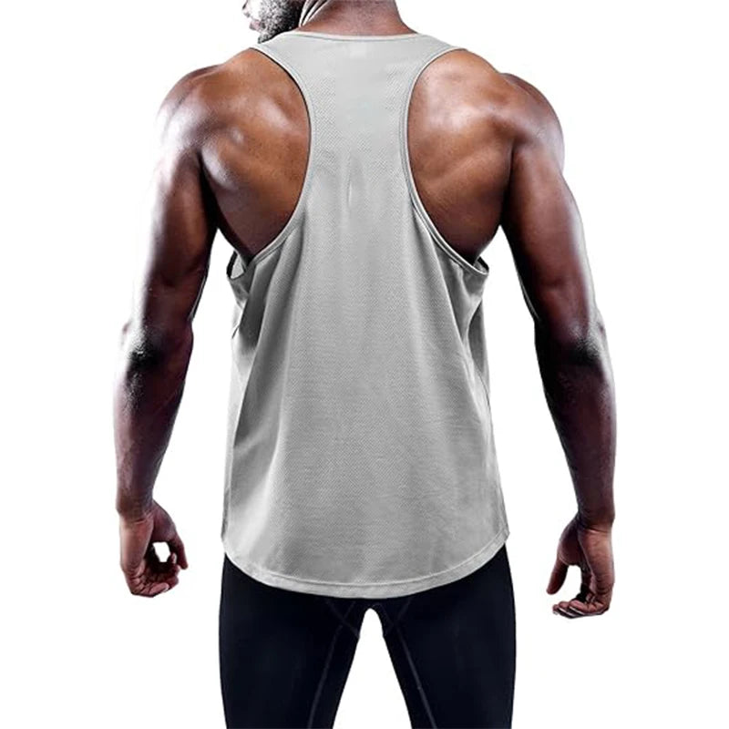 Camiseta sin mangas para correr para hombre, chaleco deportivo de verano para gimnasio, camiseta sin mangas de entrenamiento de secado rápido, camisetas de entrenamiento para hombre, camiseta sin mangas para culturismo y Fit