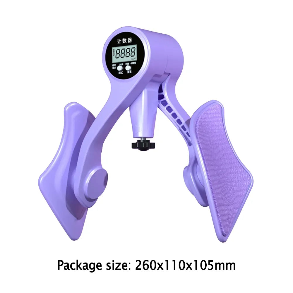 Entrenador de cadera con contador Digital, entrenadores de piernas, suelo pélvico, fuerza muscular, ejercitador de piernas ajustable, equipo de Fitness interior del muslo