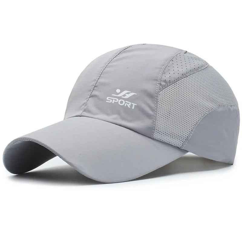 Manténgase protegido con estilo: gorra de béisbol con protección UV con parte superior suave de secado rápido, correa transpirable para senderismo, pesca y exteriores