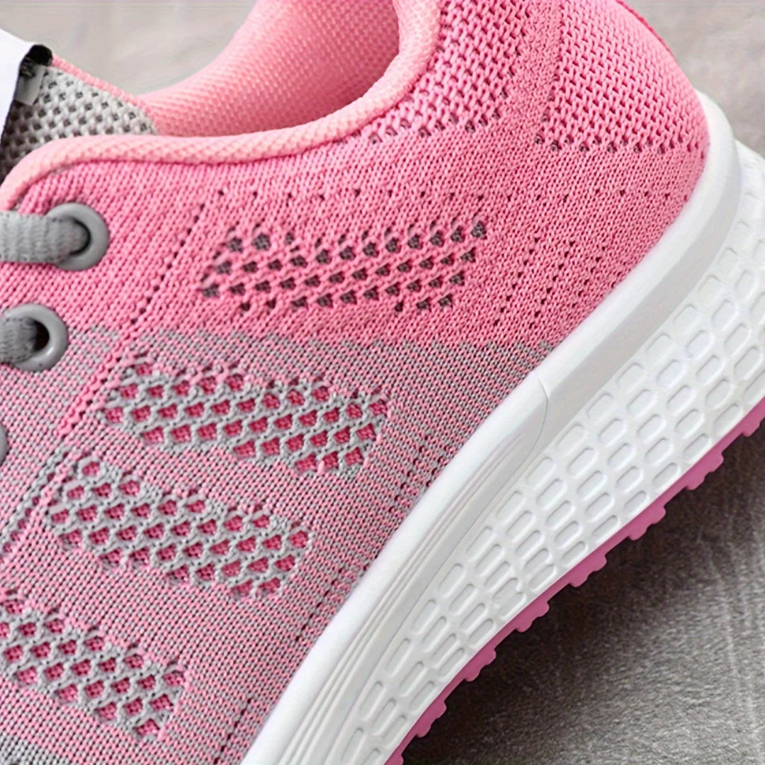 Zapatos de mujer, zapatillas informales, suela blanda, zapatos informales transpirables de malla, zapatos de viaje ligeros para correr, zapatos de verano para mujer