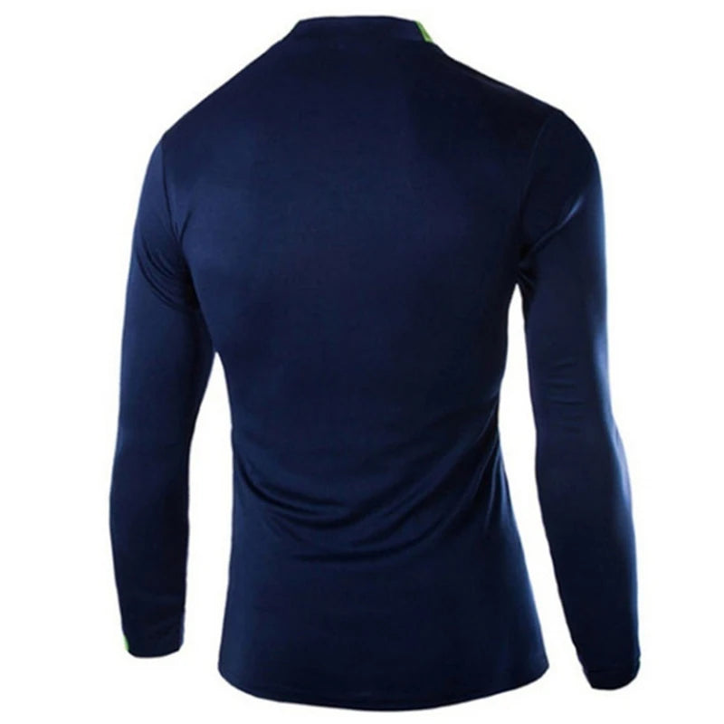 Camiseta de manga larga para hombre, camiseta de compresión de secado rápido para gimnasio, camisas informales de gran tamaño, Tops, blusa transpirable, camisetas, ropa para hombre