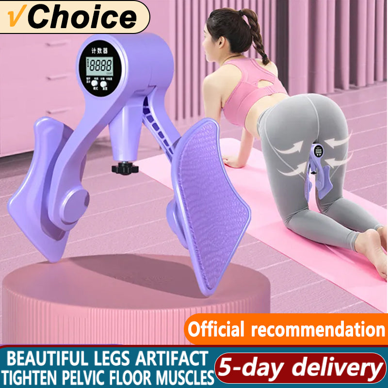Entrenador de cadera con contador Digital, entrenadores de piernas, suelo pélvico, fuerza muscular, ejercitador de piernas ajustable, equipo de Fitness interior del muslo