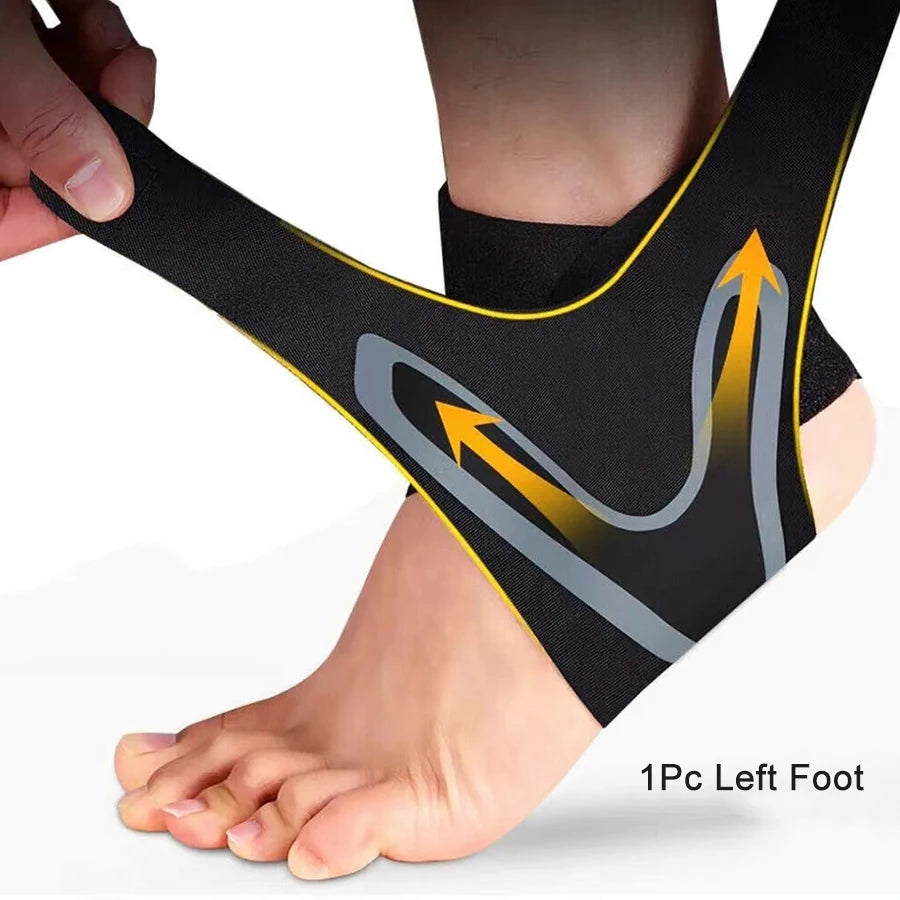 Tobillera de soporte, manga de compresión, vendaje elástico para pie, envoltura protectora, calcetines deportivos, 1 ud.