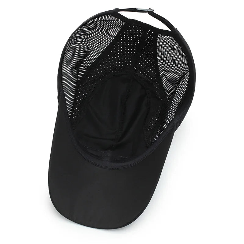 Manténgase protegido con estilo: gorra de béisbol con protección UV con parte superior suave de secado rápido, correa transpirable para senderismo, pesca y exteriores