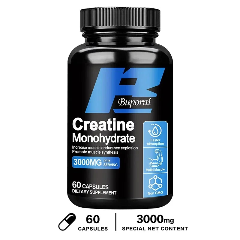 Monohidrato de creatina: mejora la energía y la resistencia, aumenta la masa muscular y el rendimiento atlético