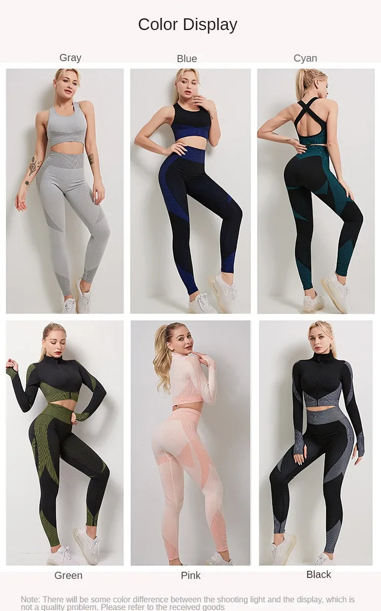 Conjunto de gimnasio, ropa de Fitness, chándal, conjuntos de entrenamiento para mujer