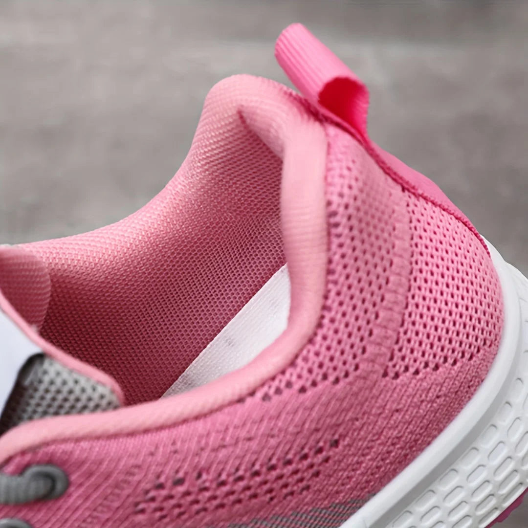 Zapatos de mujer, zapatillas informales, suela blanda, zapatos informales transpirables de malla, zapatos de viaje ligeros para correr, zapatos de verano para mujer