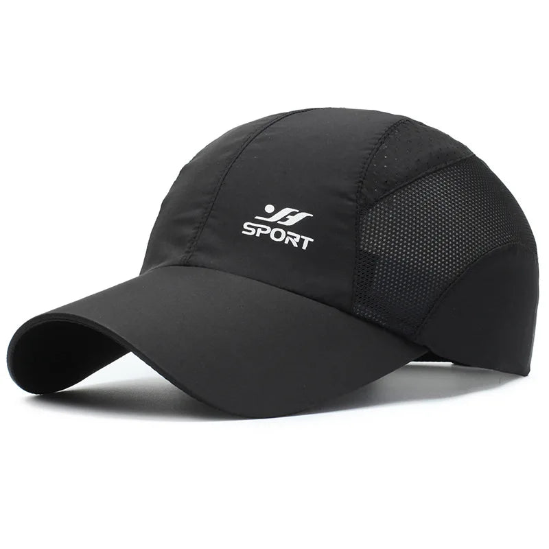 Manténgase protegido con estilo: gorra de béisbol con protección UV con parte superior suave de secado rápido, correa transpirable para senderismo, pesca y exteriores