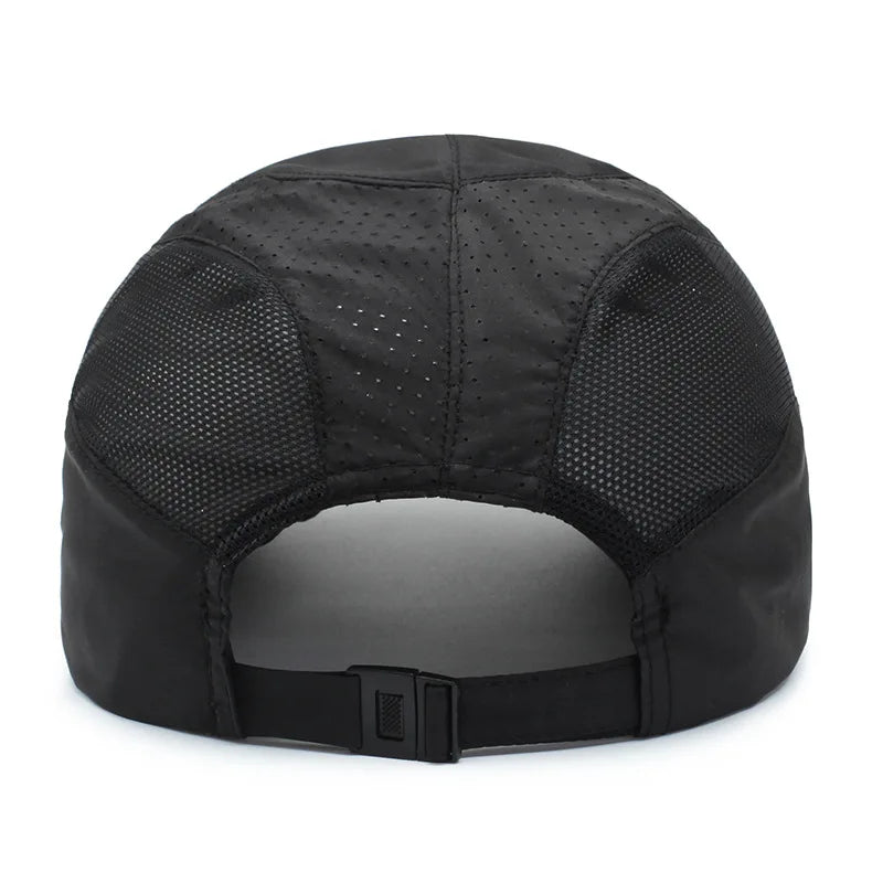 Manténgase protegido con estilo: gorra de béisbol con protección UV con parte superior suave de secado rápido, correa transpirable para senderismo, pesca y exteriores