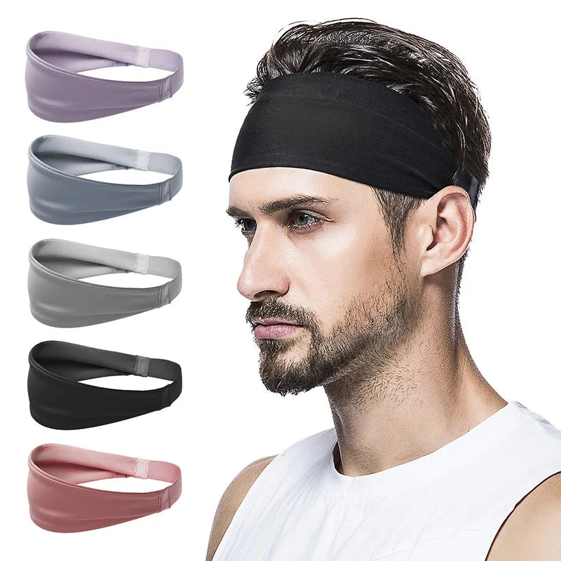 Diadema deportiva absorbente de sudor para correr, protector de frente de fitness, diadema, diadema, nuevo sprin de baloncesto para hombres y mujeres