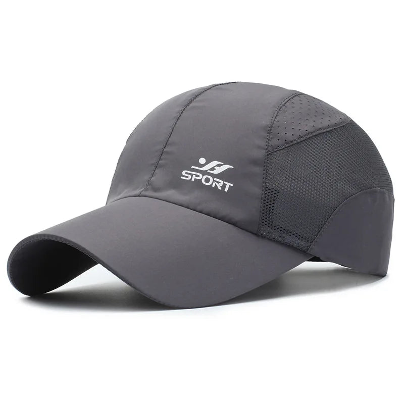 Manténgase protegido con estilo: gorra de béisbol con protección UV con parte superior suave de secado rápido, correa transpirable para senderismo, pesca y exteriores
