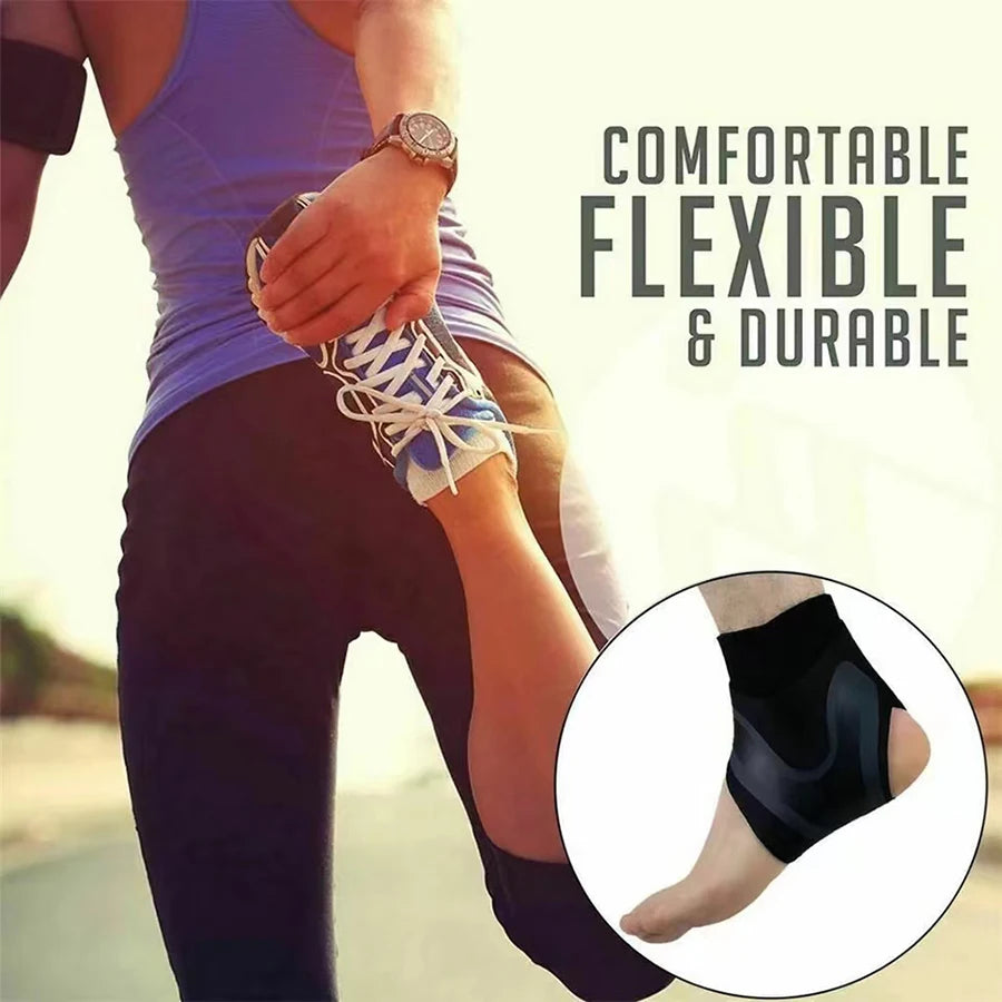 Tobillera de soporte, manga de compresión, vendaje elástico para pie, envoltura protectora, calcetines deportivos, 1 ud.