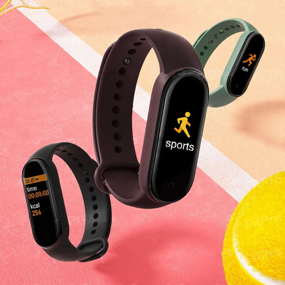 Reloj inteligente M6 para hombre y mujer, pulsera deportiva con Monitor de frecuencia cardíaca y presión arterial, resistente al agua, multifunción