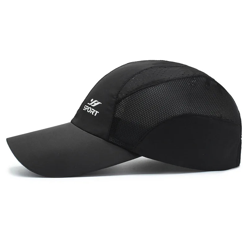 Manténgase protegido con estilo: gorra de béisbol con protección UV con parte superior suave de secado rápido, correa transpirable para senderismo, pesca y exteriores