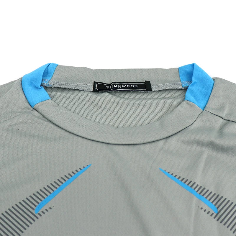 Camiseta de manga larga para hombre, camiseta de compresión de secado rápido para gimnasio, camisas informales de gran tamaño, Tops, blusa transpirable, camisetas, ropa para hombre