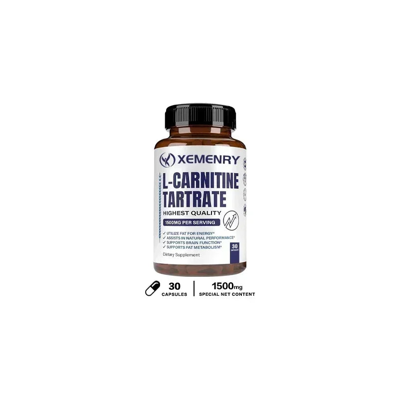 Tarrato de L-carnitina: apoya el metabolismo, el quemador de grasa, promueve el crecimiento muscular, alivia la fatiga, apoya la salud cardiovascular