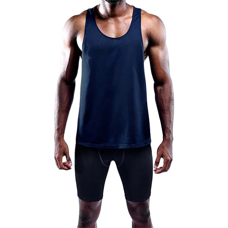 Camiseta sin mangas para correr para hombre, chaleco deportivo de verano para gimnasio, camiseta sin mangas de entrenamiento de secado rápido, camisetas de entrenamiento para hombre, camiseta sin mangas para culturismo y Fit