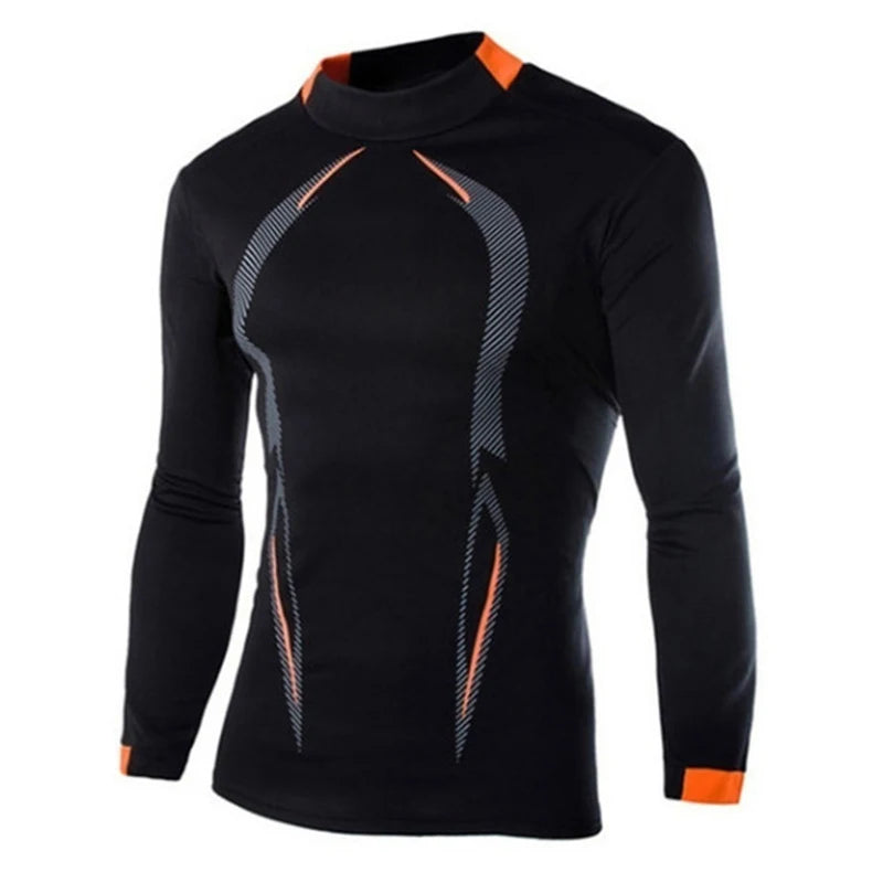 Camiseta de manga larga para hombre, camiseta de compresión de secado rápido para gimnasio, camisas informales de gran tamaño, Tops, blusa transpirable, camisetas, ropa para hombre