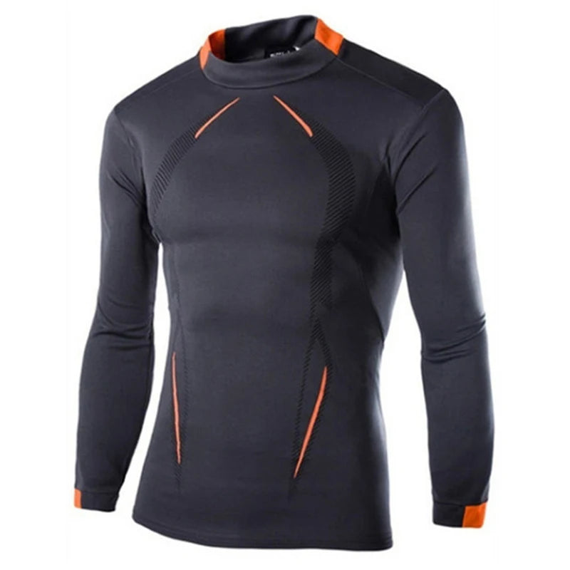 Camiseta de manga larga para hombre, camiseta de compresión de secado rápido para gimnasio, camisas informales de gran tamaño, Tops, blusa transpirable, camisetas, ropa para hombre