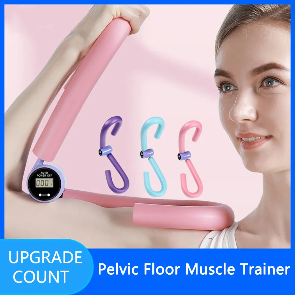 Entrenador de cadera con contador Digital, entrenadores de piernas, suelo pélvico, fuerza muscular, ejercitador de piernas ajustable, equipo de Fitness interior del muslo