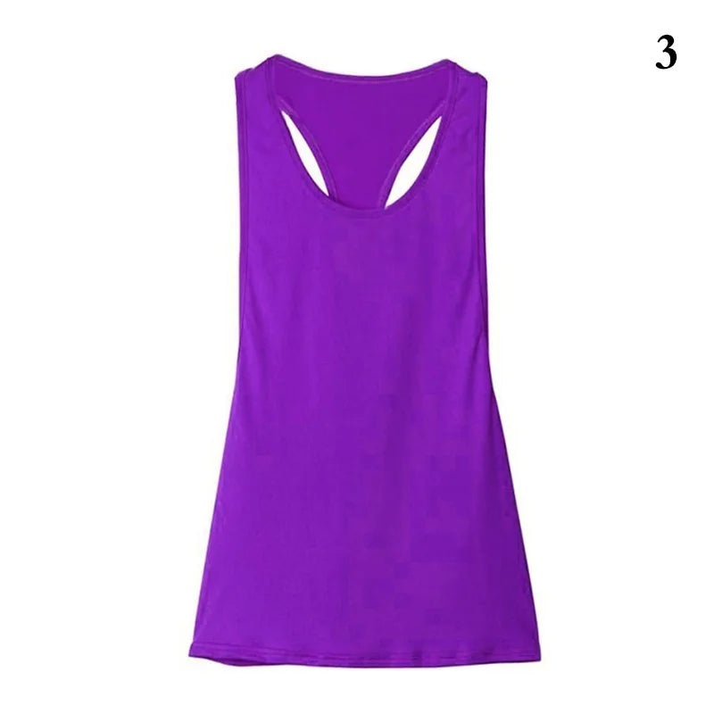 Camiseta deportiva nueva para mujer, camiseta sin mangas deportiva para Fitness, parte trasera en forma de T, camiseta sin mangas ajustada de secado rápido para correr, abrigo