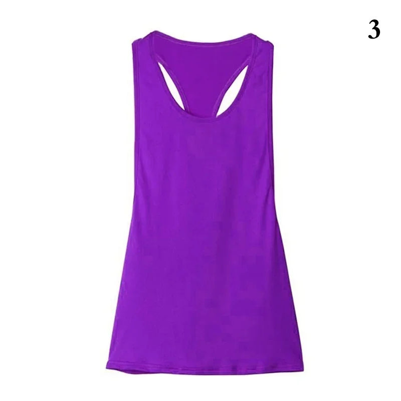 Camiseta deportiva nueva para mujer, camiseta sin mangas deportiva para Fitness, parte trasera en forma de T, camiseta sin mangas ajustada de secado rápido para correr, abrigo