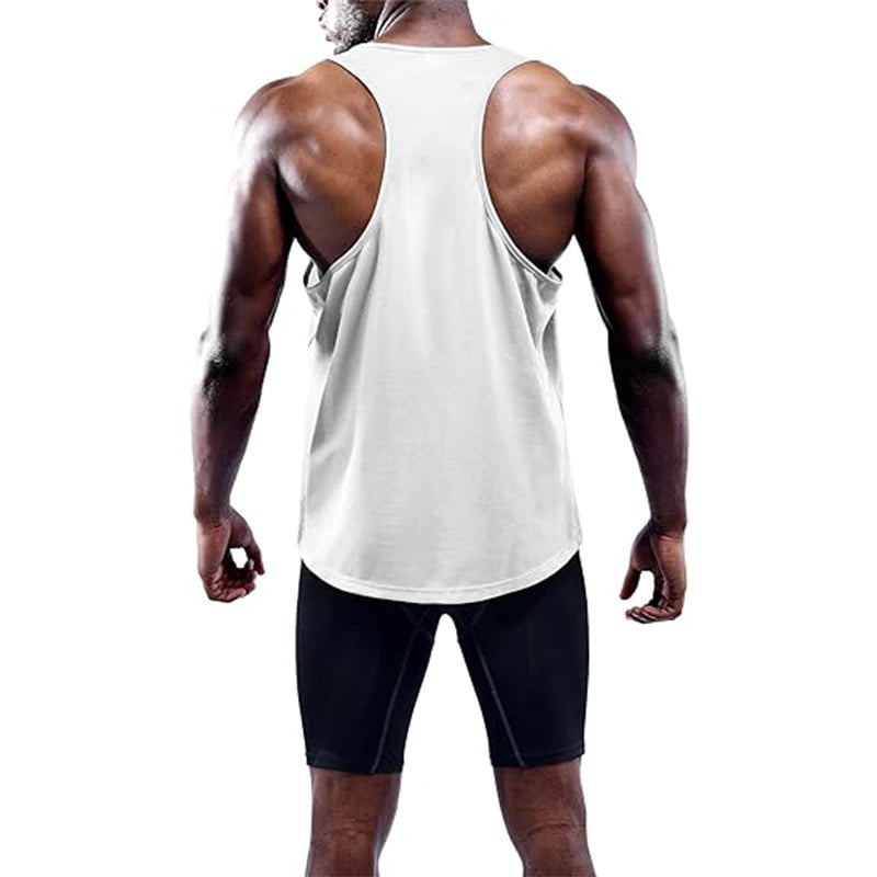Camiseta sin mangas para correr para hombre, chaleco deportivo de verano para gimnasio, camiseta sin mangas de entrenamiento de secado rápido, camisetas de entrenamiento para hombre, camiseta sin mangas para culturismo y Fit