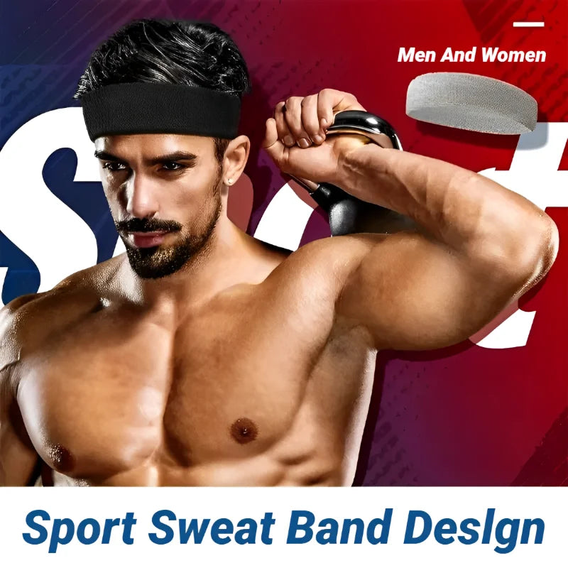 Diadema elástica de algodón para deportes al aire libre, diademas de moda para mujeres y hombres, bandas elásticas para el cabello para correr, Fitness y Yoga
