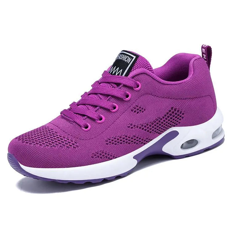 Zapatos de mujer, zapatillas informales, suela blanda, zapatos informales transpirables de malla, zapatos de viaje ligeros para correr, zapatos de verano para mujer