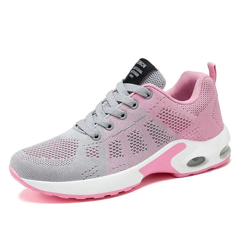 Zapatos de mujer, zapatillas informales, suela blanda, zapatos informales transpirables de malla, zapatos de viaje ligeros para correr, zapatos de verano para mujer