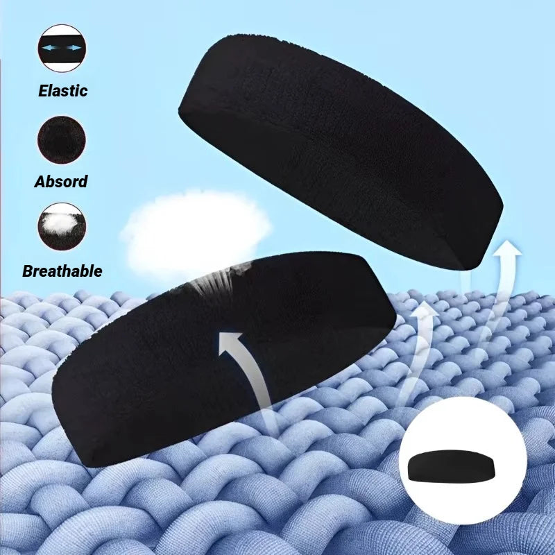 Diadema elástica de algodón para deportes al aire libre, diademas de moda para mujeres y hombres, bandas elásticas para el cabello para correr, Fitness y Yoga