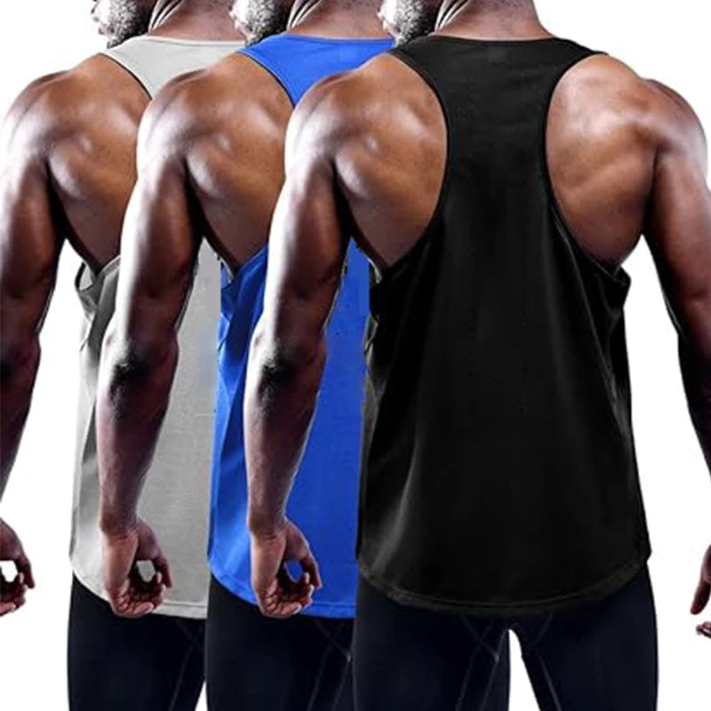 Camiseta sin mangas para correr para hombre, chaleco deportivo de verano para gimnasio, camiseta sin mangas de entrenamiento de secado rápido, camisetas de entrenamiento para hombre, camiseta sin mangas para culturismo y Fit