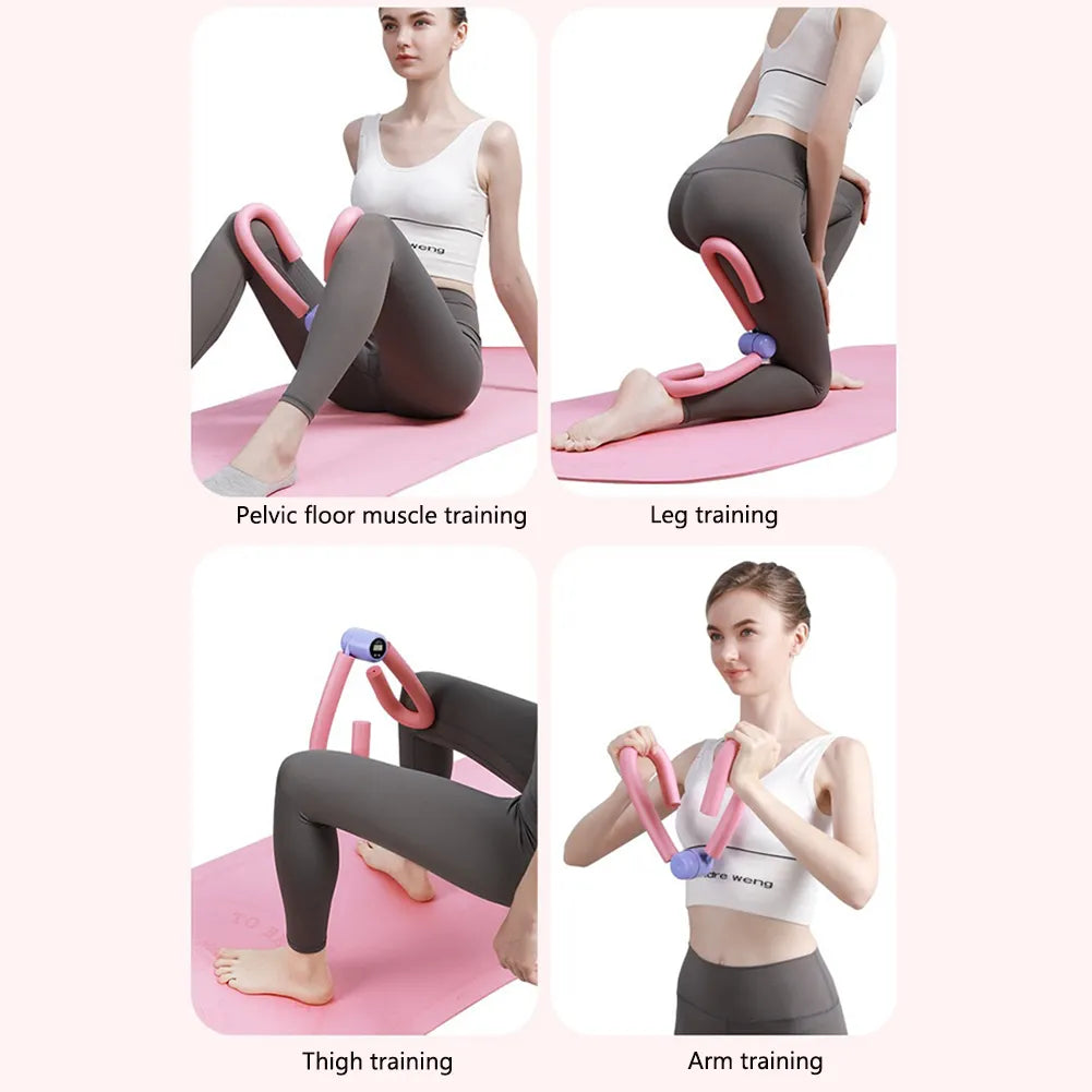 Entrenador de cadera con contador Digital, entrenadores de piernas, suelo pélvico, fuerza muscular, ejercitador de piernas ajustable, equipo de Fitness interior del muslo