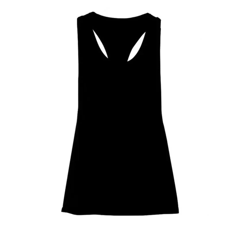 Camiseta deportiva nueva para mujer, camiseta sin mangas deportiva para Fitness, parte trasera en forma de T, camiseta sin mangas ajustada de secado rápido para correr, abrigo
