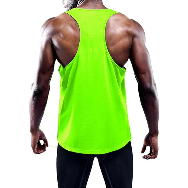 Camiseta sin mangas para correr para hombre, chaleco deportivo de verano para gimnasio, camiseta sin mangas de entrenamiento de secado rápido, camisetas de entrenamiento para hombre, camiseta sin mangas para culturismo y Fit