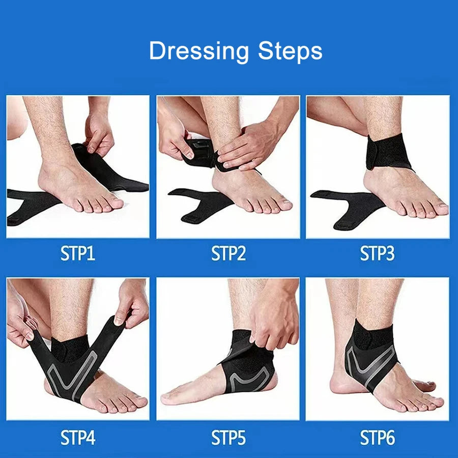 Tobillera de soporte, manga de compresión, vendaje elástico para pie, envoltura protectora, calcetines deportivos, 1 ud.