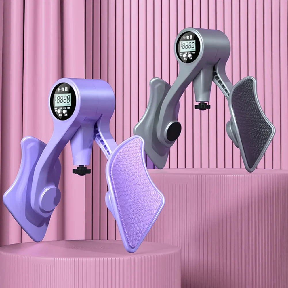 Entrenador de cadera con contador Digital, entrenadores de piernas, suelo pélvico, fuerza muscular, ejercitador de piernas ajustable, equipo de Fitness interior del muslo