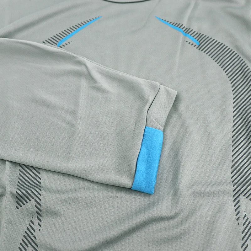 Camiseta de manga larga para hombre, camiseta de compresión de secado rápido para gimnasio, camisas informales de gran tamaño, Tops, blusa transpirable, camisetas, ropa para hombre
