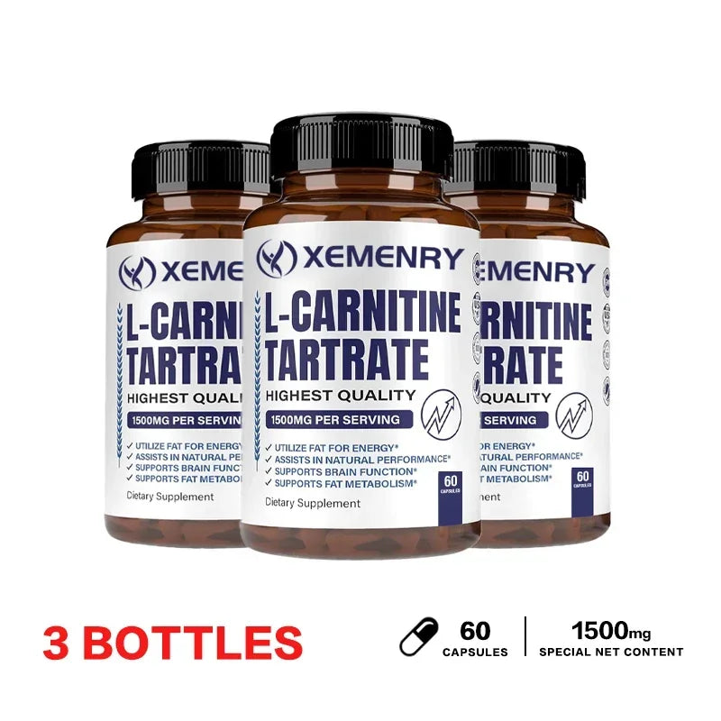 Tarrato de L-carnitina: apoya el metabolismo, el quemador de grasa, promueve el crecimiento muscular, alivia la fatiga, apoya la salud cardiovascular