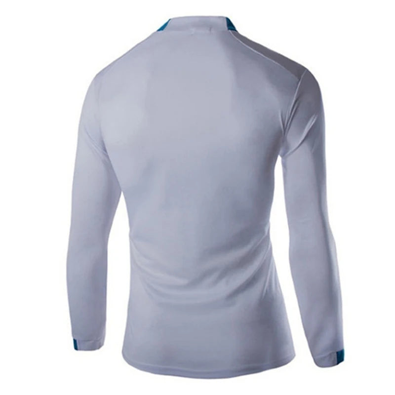 Camiseta de manga larga para hombre, camiseta de compresión de secado rápido para gimnasio, camisas informales de gran tamaño, Tops, blusa transpirable, camisetas, ropa para hombre