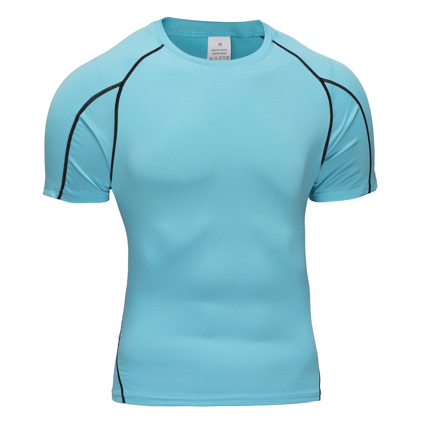 Camiseta para correr para hombre, ropa deportiva de verano, camiseta ajustada para gimnasio, camisetas deportivas para Fitness, medias atléticas elásticas, camisas de compresión para hombre