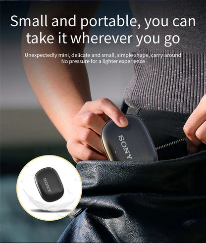 Auriculares y auriculares Bluetooth inalámbricos Sony, tapones para los oídos intrauditivos, impermeables, Fitness, movimiento, música, Hedset, funda con tapa