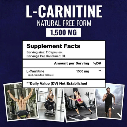 Tarrato de L-carnitina: apoya el metabolismo, el quemador de grasa, promueve el crecimiento muscular, alivia la fatiga, apoya la salud cardiovascular